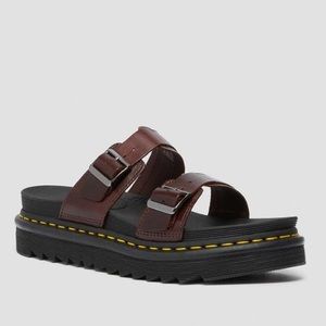 Dr. Martens Myles Charro Brando Leather Slides
